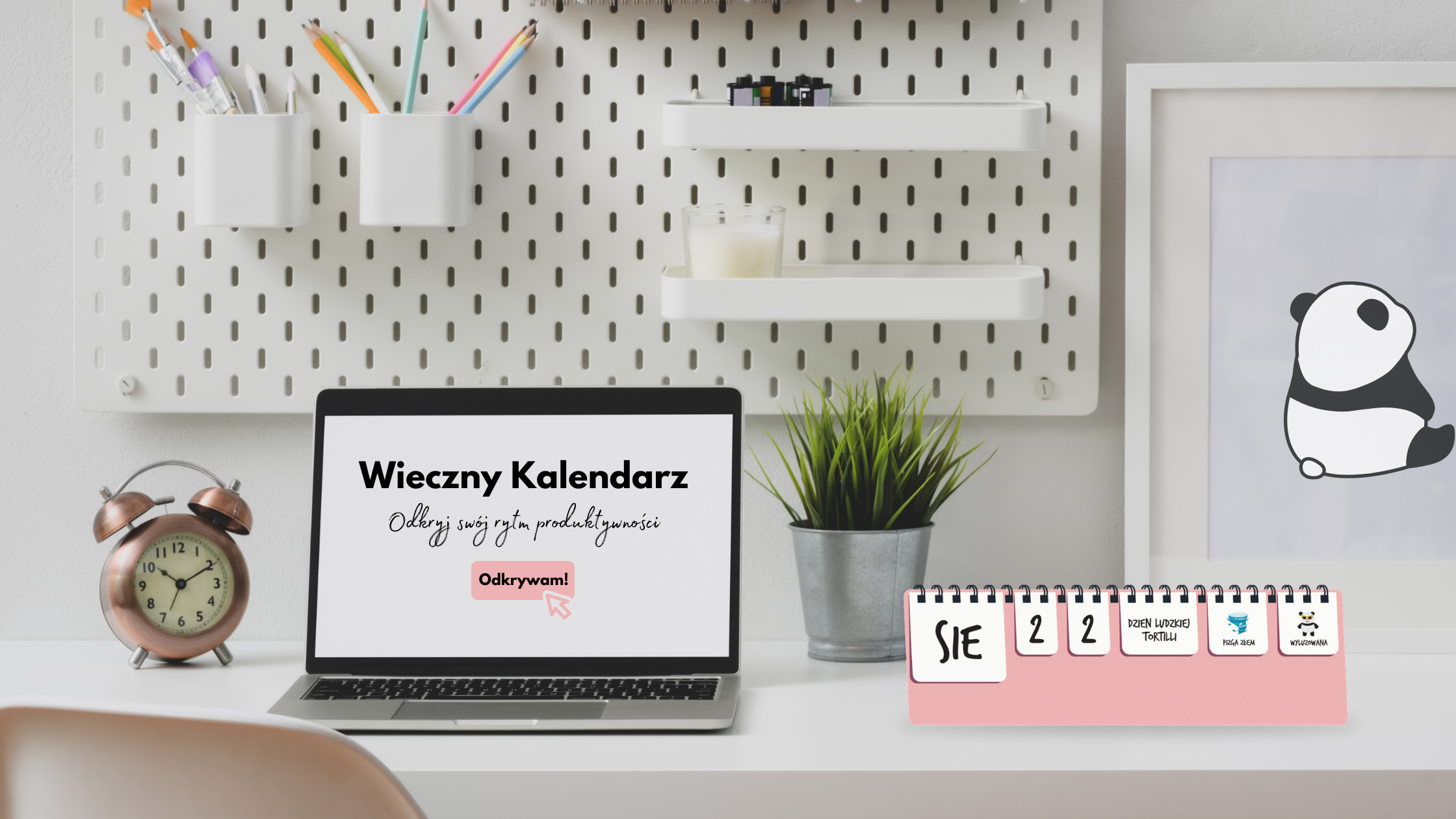 Wieczny Kalendarz - Różowy